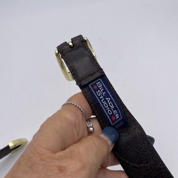 Bill Adler Men's Leather Size 42 Belt - Picture 5 of 5